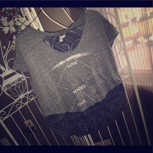 Free People - loose printed tshirt